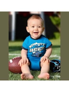 NFL Carolina Panthers Infant Bodysuit Set 12M